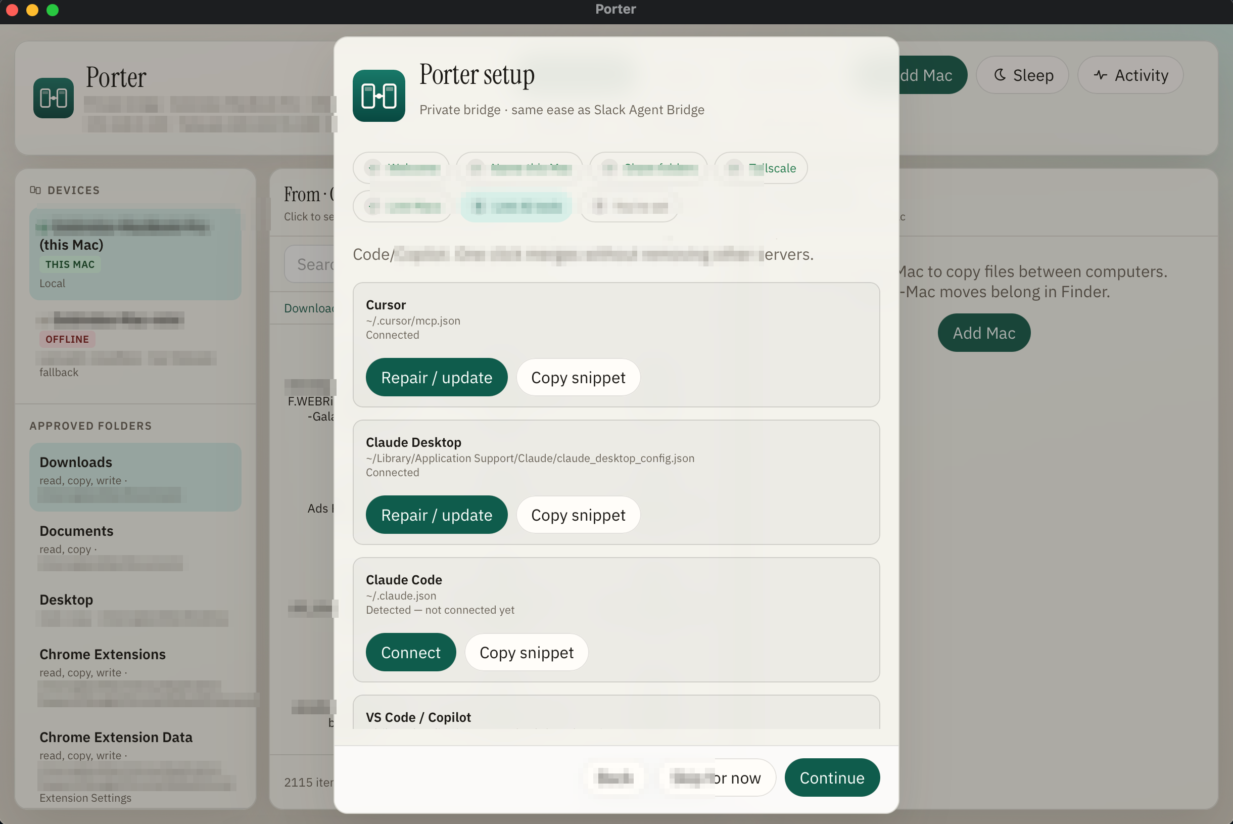 Link AI tools setup step